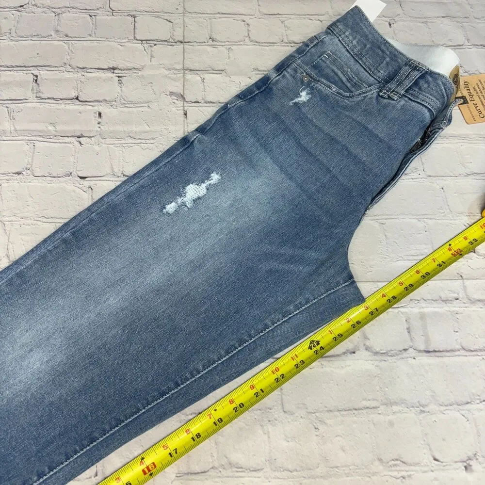 NWT Democracy Women Freedom Ankle Skimmer Jeans Size 10 Blue Denim C093 -18